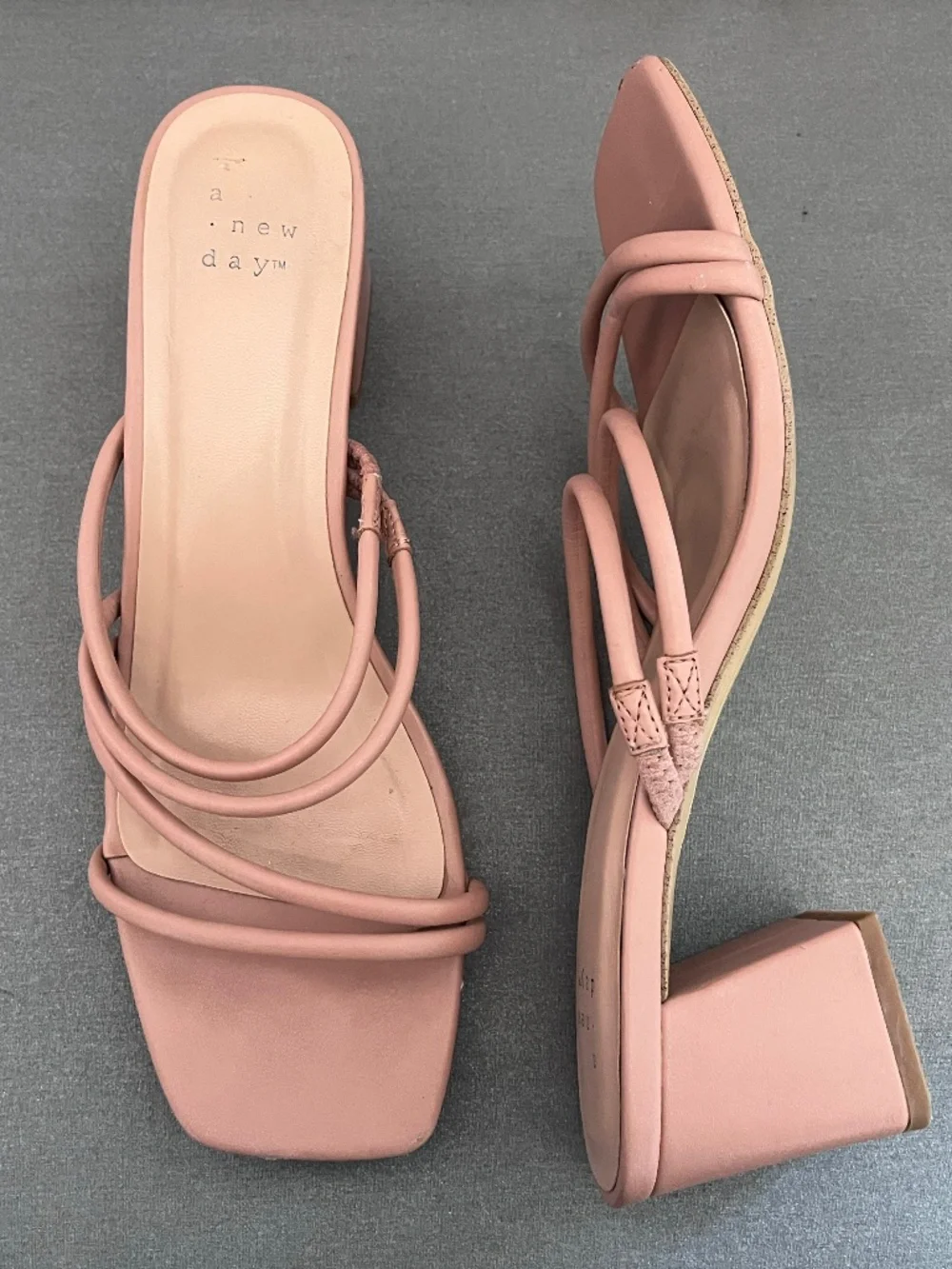 A. New Day Women's Blakely Pink Mule Heels Size 8.5